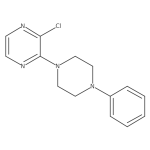 2-Chloro-3-(4-phenylpiperazin-1-yl)pyrazine结构式