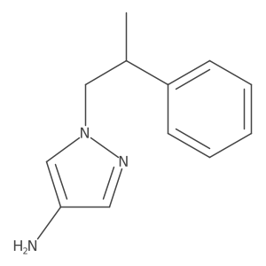 1-(2-Phenylpropyl)-1H-pyrazol-4-amine结构式