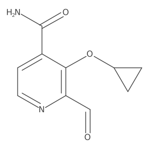 3-Cyclopropoxy-2-formylisonicotinamide结构式