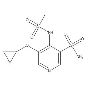 5-Cyclopropoxy-4-(methylsulfonamido)pyridine-3-sulfonamide Structure
