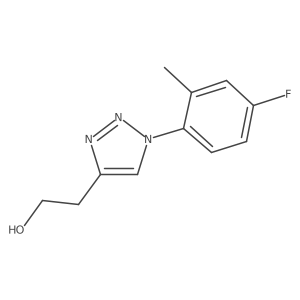 2-[1-(4-Fluoro-2-methylphenyl)triazol-4-yl]ethanol结构式