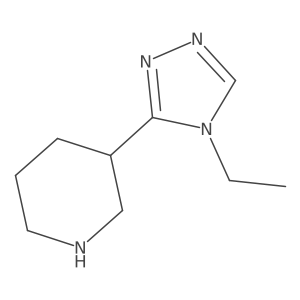 3-(4-ethyl-4H-1,2,4-triazol-3-yl)piperidine结构式