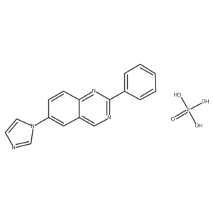 6-(1h-Imidazol-1-yl)-2-phenylquinazoline phosphate Structure