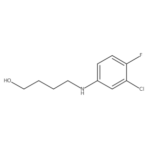1-Butanol, 4-[(3-chloro-4-fluorophenyl)amino]- Structure