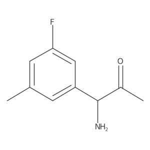 1-Amino-1-(3-fluoro-5-methylphenyl)propan-2-one Structure