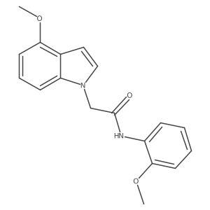 2-(4-methoxy-1H-indol-1-yl)-N-(2-methoxyphenyl)acetamide Structure