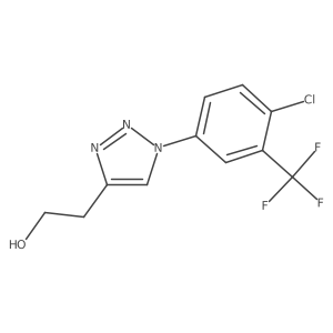 2-{1-[4-chloro-3-(trifluoromethyl)phenyl]-1H-1,2,3-triazol-4-yl}ethan-1-ol Structure