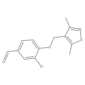 3-Chloro-4-[(3,5-dimethyl-1,2-oxazol-4-yl)methoxy]benzaldehyde Structure