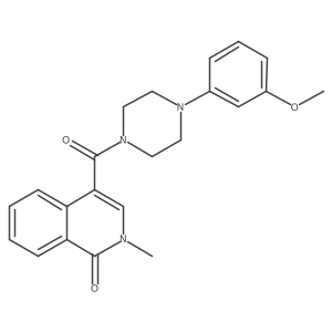 4-{[4-(3-methoxyphenyl)piperazin-1-yl]carbonyl}-2-methylisoquinolin-1(2H)-one Structure
