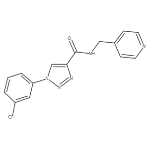 1-(3-chlorophenyl)-N-(pyridin-4-ylmethyl)-1H-1,2,3-triazole-4-carboxamide Structure