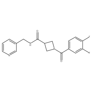 1-(3,4-difluorobenzoyl)-N-(pyridin-3-ylmethyl)azetidine-3-carboxamide Structure