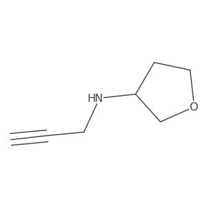 N-(prop-2-yn-1-yl)oxolan-3-amine结构式