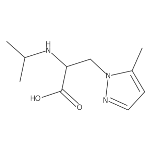 3-(5-methyl-1H-pyrazol-1-yl)-2-[(propan-2-yl)amino]propanoic acid Structure