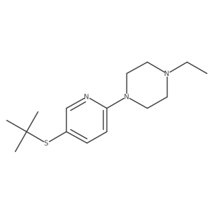 1-(5-(tert-Butylthio)pyridin-2-yl)-4-ethylpiperazine Structure