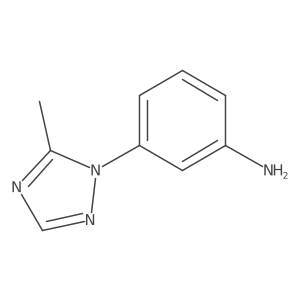3-(5-Methyl-1,2,4-triazol-1-yl)aniline结构式