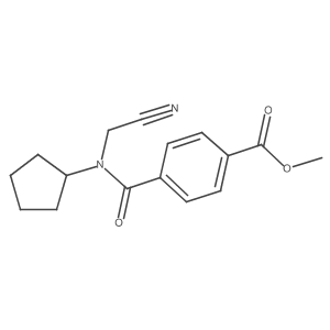 Methyl 4-[(cyanomethyl)(cyclopentyl)carbamoyl]benzoate Structure