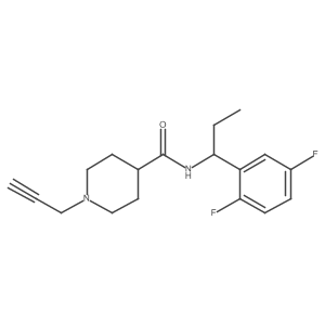 N-[1-(2,5-Difluorophenyl)propyl]-1-prop-2-ynylpiperidine-4-carboxamide Structure