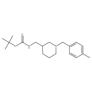 Tert-butyl ((1-(4-fluorobenzyl)piperidin-3-yl)methyl)carbamate Structure