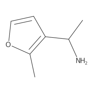 (1r)-1-(2-Methylfuran-3-yl)ethan-1-amine结构式