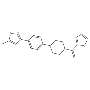 Isoxazol-5-yl(4-(5-(5-methyl-1,2,4-oxadiazol-3-yl)pyridin-2-yl)piperazin-1-yl)methanone Structure