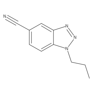 1-Propyl-1,2,3-benzotriazole-5-carbonitrile结构式