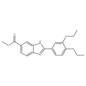 Methyl 2-(3,4-diethoxyphenyl)-1H-benzo[d]imidazole-6-carboxylate Structure