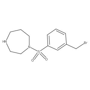 1-((3-(Bromomethyl)phenyl)sulfonyl)-1,4-diazepane Structure