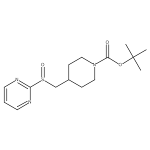 tert-Butyl 4-((pyrimidin-2-ylsulfinyl)methyl)piperidine-1-carboxylate Structure