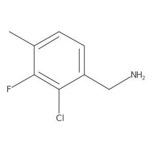 2-Chloro-3-fluoro-4-methylbenzylamine Structure