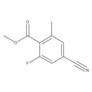 Methyl 4-cyano-2-fluoro-6-methylbenzoate Structure