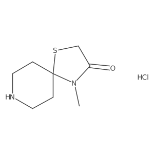 4-Methyl-1-thia-4,8-diazaspiro[4.5]decan-3-one hydrochloride结构式
