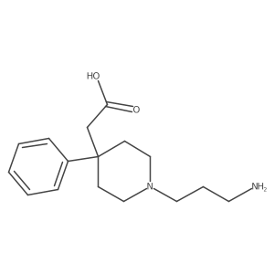 2-[1-(3-Aminopropyl)-4-phenylpiperidin-4-yl]acetic acid Structure