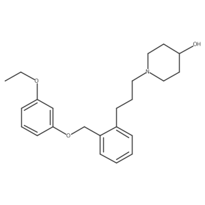 1-[3-[2-[(3-Ethoxyphenoxy)methyl]phenyl]propyl]piperidin-4-ol Structure