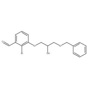 2-Bromo-3-(2-hydroxy-3-phenylmethoxypropoxy)benzaldehyde Structure