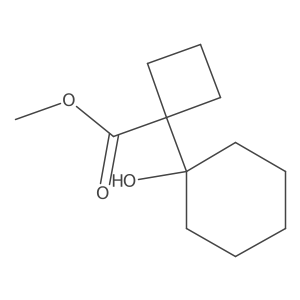Methyl 1-(1-hydroxycyclohexyl)cyclobutane-1-carboxylate Structure