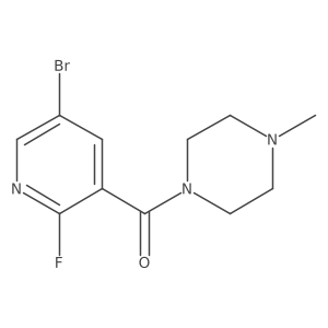 (5-Bromo-2-fluoropyridin-3-yl)(4-methylpiperazin-1-yl)methanone Structure