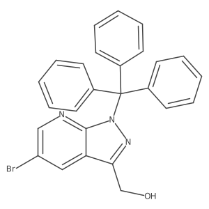 (5-bromo-1-trityl-1H-pyrazolo[3,4-b]pyridin-3-yl)methanol结构式