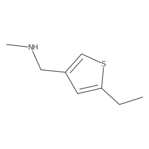 [(5-Ethylthiophen-3-yl)methyl](methyl)amine结构式
