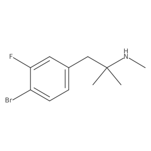 [1-(4-Bromo-3-fluorophenyl)-2-methylpropan-2-yl](methyl)amine Structure
