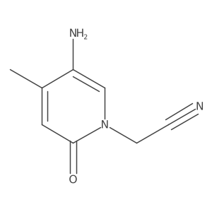 2-(5-Amino-4-methyl-2-oxo-1,2-dihydropyridin-1-yl)acetonitrile结构式