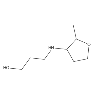 3-[(2-Methyloxolan-3-yl)amino]propan-1-ol结构式