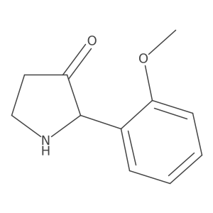 2-(2-Methoxyphenyl)pyrrolidin-3-one结构式