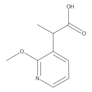 2-(2-Methoxypyridin-3-yl)propanoic acid Structure