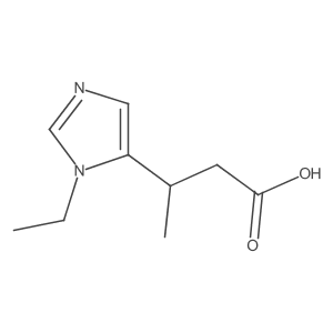3-(1-ethyl-1H-imidazol-5-yl)butanoic acid Structure