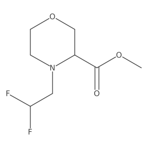 Methyl 4-(2,2-difluoroethyl)morpholine-3-carboxylate Structure