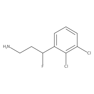 3-(2,3-Dichlorophenyl)-3-fluoropropan-1-amine Structure