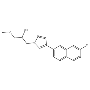 1-(4-(3-Chloroisoquinolin-6-yl)-1H-pyrazol-1-yl)-3-methoxypropan-2-ol Structure