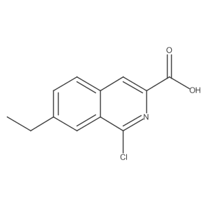 1-Chloro-7-ethylisoquinoline-3-carboxylic acid结构式