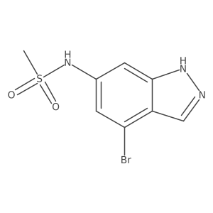 N-(4-Bromo-1H-indazol-6-yl)methanesulfonamide结构式