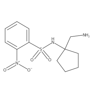 N-[1-(Aminomethyl)cyclopentyl]-2-nitrobenzene-1-sulfonamide Structure